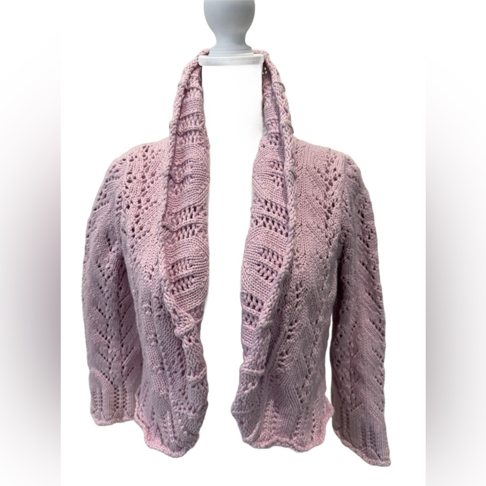 For The Republic Lavender Knit Cardigan, Size Medium